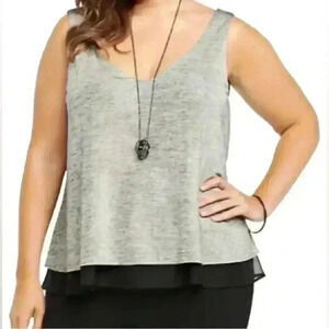 TORRID | Metallic Layered Tank Top | Plus Size 3